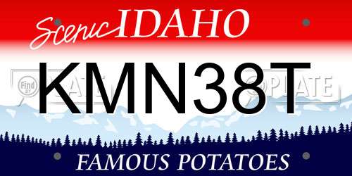 KMN38T Idaho License Plate