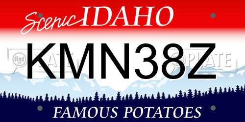 KMN38Z Idaho License Plate