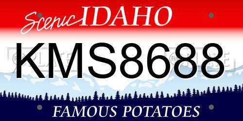 KMS8688 Idaho License Plate