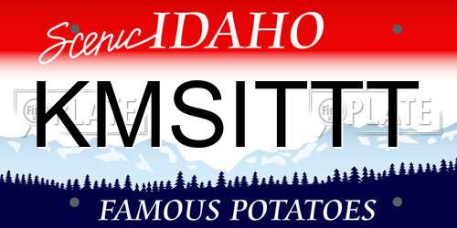KMSITTT Idaho License Plate