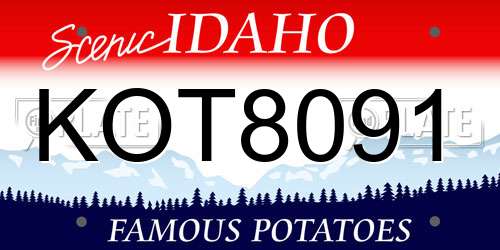 KOT8091 Idaho License Plate