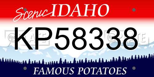 KP58338 Idaho License Plate