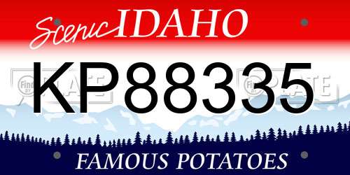 KP88335 Idaho License Plate