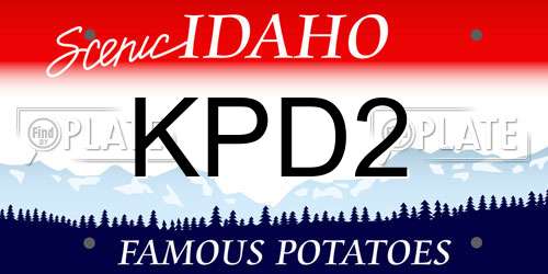 KPD2 Idaho License Plate