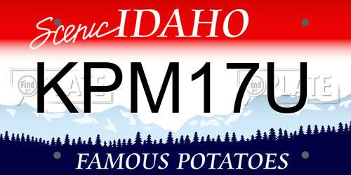KPM17U Idaho License Plate