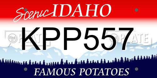 KPP557 Idaho License Plate