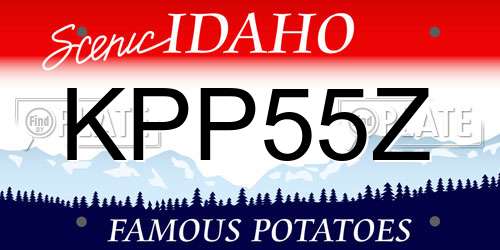 KPP55Z Idaho License Plate