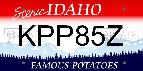 KPP85Z Idaho License Plate