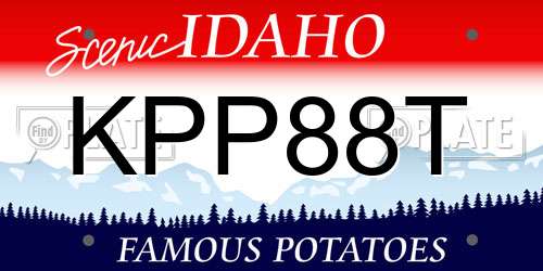 KPP88T Idaho License Plate