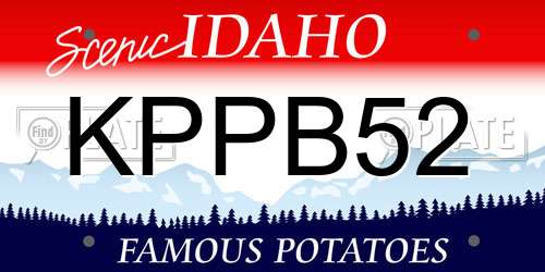 KPPB52 Idaho License Plate