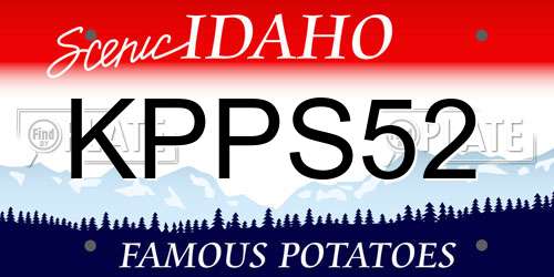 KPPS52 Idaho License Plate