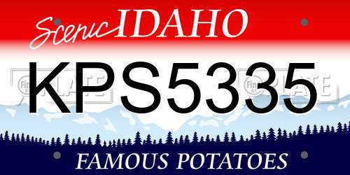 KPS5335 Idaho License Plate