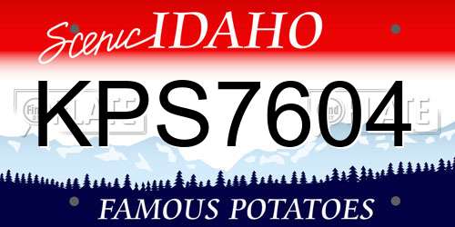 KPS7604 Idaho License Plate