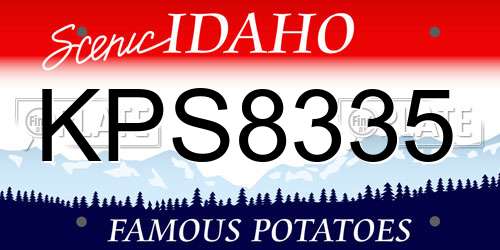 KPS8335 Idaho License Plate