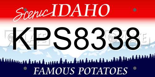 KPS8338 Idaho License Plate