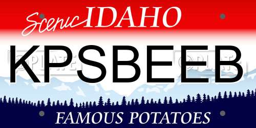 KPSBEEB Idaho License Plate
