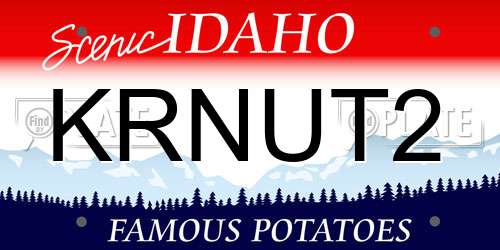 KRNUT2 Idaho License Plate