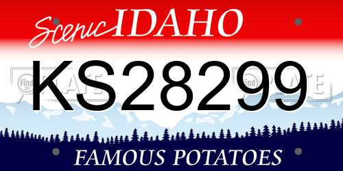 KS28299 Idaho License Plate