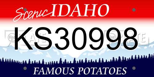 KS30998 Idaho License Plate