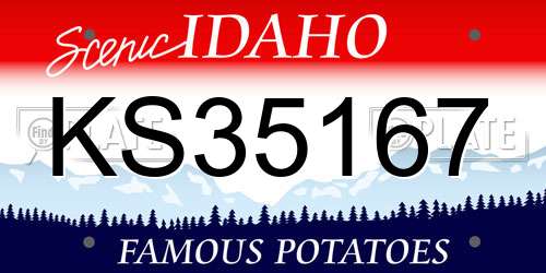 KS35167 Idaho License Plate