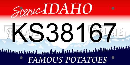 KS38167 Idaho License Plate