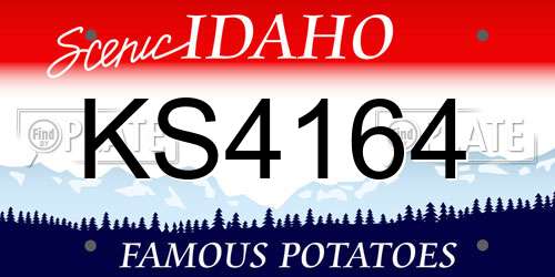 KS4164 Idaho License Plate