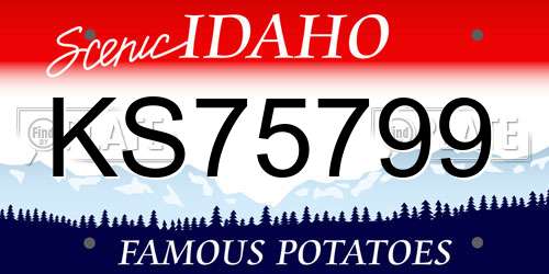 KS75799 Idaho License Plate
