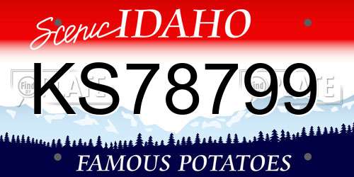 KS78799 Idaho License Plate