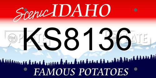 KS8136 Idaho License Plate