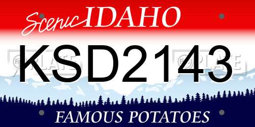 KSD2143 Idaho License Plate