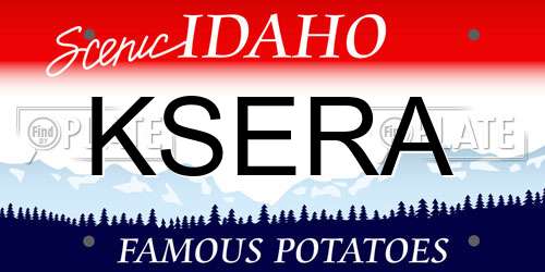 KSERA Idaho License Plate