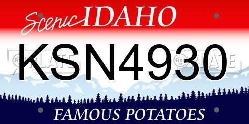 KSN4930 Idaho License Plate