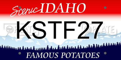 KSTF27 Idaho License Plate
