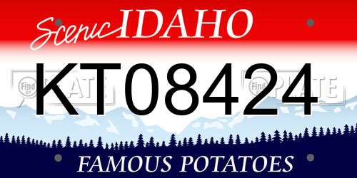 KT08424 Idaho License Plate