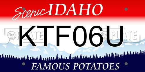 KTF06U Idaho License Plate