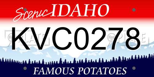 KVC0278 Idaho License Plate