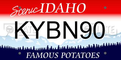 KYBN90 Idaho License Plate