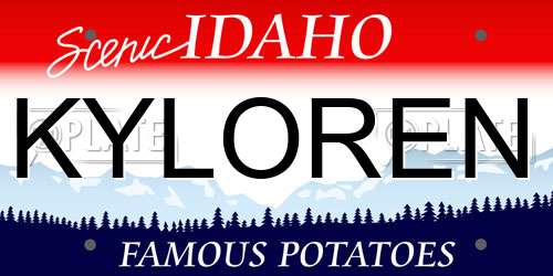 KYLOREN Idaho License Plate