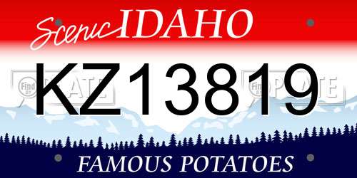 KZ13819 Idaho License Plate