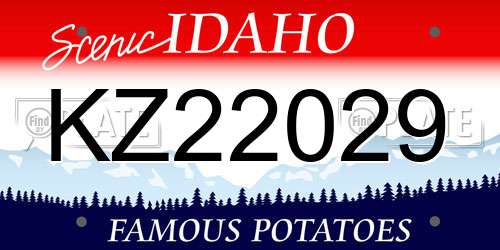 KZ22029 Idaho License Plate
