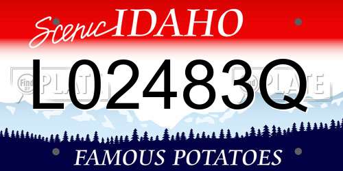 L02483Q Idaho License Plate