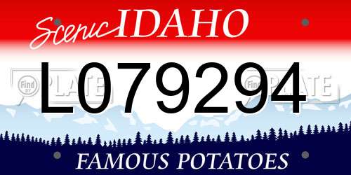 L079294 Idaho License Plate