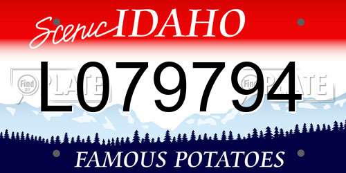 L079794 Idaho License Plate