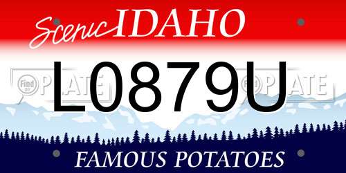 L0879U Idaho License Plate