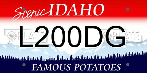L200DG Idaho License Plate
