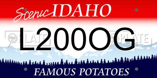 L200OG Idaho License Plate