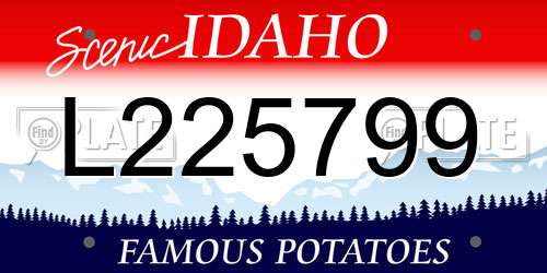 L225799 Idaho License Plate