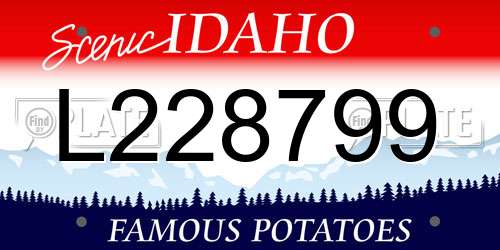 L228799 Idaho License Plate
