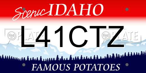 L41CTZ Idaho License Plate