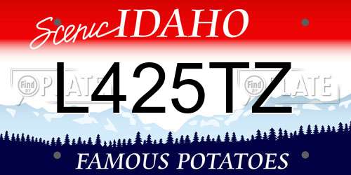 L425TZ Idaho License Plate